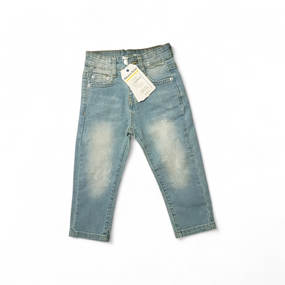 Light Wash Kids' Denim Jeans - Relaxed Fit